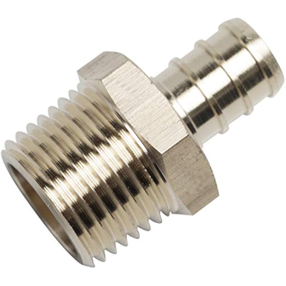 Lead Free Brass PEX Adapter Fitting 1/2Inch X Male NPT Crimp Adaptor