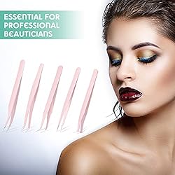 5 Pcs Eyelash Tweezers Set Eyelash Extension