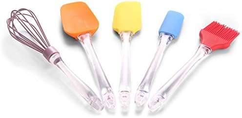 Core Aim Egg Spatula Whisk, Silicone Spatula and BBQ Brush -Kitchen &amp; Baking Utensils