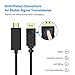 Cablor 2Pcs DP DisplayPort to HDMI Cable,1080P Full HD Video,Black Color 6ft