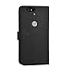 Abacus24-7 Flip Stand Wallet Case for Google Nexus 6P - Black