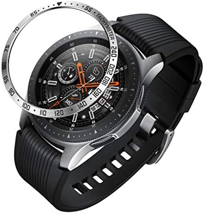 Kecar❤Bezel Styling for Samsung Galaxy Watch 46 MM, Bezel Ring Adhesive Cover Anti Scratch Metal Anti Scratch Stainless Steel Protection