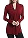 Ninedaily Women Tops Knot Front V Neck Long Sleeve Casual Tunic Blouse