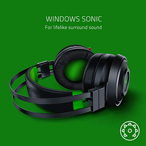 Razer Nari Ultimate For Xbox One Wireless 7 1 Surround Sound Gaming Headset Hypersense Haptic Feedback Auto Adjust Headband Retractable Mic For Xbox One Xbox Series X S Black Green Pricepulse