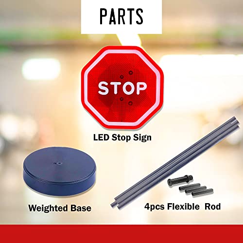 Andalus Brands Flashing Led Stop Sign Garage Parking Assistant System Garage Car Stop Andalus Brands Flashing Led Stop Sign Garage Parking Assistant System Garage Car Stop