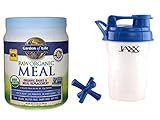 Garden of Life Raw Organic Meal Vanilla Mini (17.1 oz.) in bundle with Jaxx Shaker Bottle Blue 20 oz.