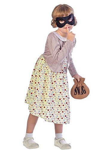 amscan (PKT) (9903227) Child Girls Gangster Granny Costume (5-6yr)