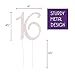 Ella Celebration 16 Cake Topper Rose Gold Sweet 16 16th Birthday Party Supplies Metal Decoration (Rose Gold)