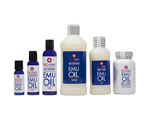 PRO EMU OIL (1 - Gallon) All Natural Emu Oil - AEA Certified - Made In USA Best All Natural Oil for Face, Skin, Hair and Nails.
