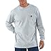 Carhartt Men's Loose Fit Heavyweight Long-Sleeve Pocket T-Shirt, Ash, REG-XLG