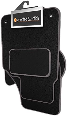 Connected Essentials 5054609 CEM750 BMW 1 Series (2007-2014) Car Mat Set-Black with Grey Trim