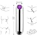 Bullet Vagina Stimulator Massager Mini Adult Massager for Travel Vibrant with USB Rechargeable & Waterproof Dildo Nipple G Spot Vibrator Adult Sex Toys for Women (Silver)