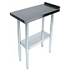 John-Boos-EFT8-3018-Stainless-Steel-430-Riser-Top-Filler-Table-15-Turn-Up-with-Adjustable-Undershelf-18-Length-x-30-Width