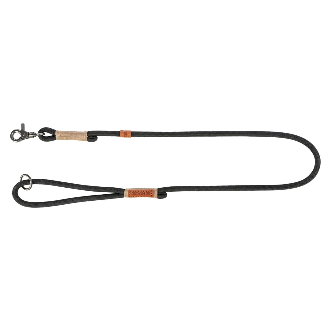 TRIXIE BE Nordic Dog Lead L - XL, 1.00 m Diameter 13 mm in Black/Sand - Environmentally Friendly Dog Lead with Nordic Charm - for Large to Very Large Dogs - 17215