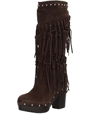 Women's Music Row Work Boot, Dark Brown Suede, 7 B US