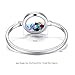 Mesinya Round 316L Stainless Steel 30mm Glass Locket Bangle Living Floating Charm Locket Bracelet for 8'' Wrist