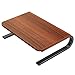 Wood Monitor Stand – Computer Monitor Stand Riser with 14.5 Inch Wood Grain Platform for Laptop, Printer, Tablet, TV, PC, Screen Riser to 4.6 Inch Height for Home & Office Use by HUANUOthumb 1