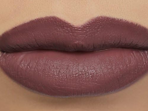 Matte Vegan Lipstick in shade "Hellion" - dark plum brown