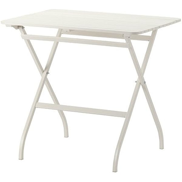 IKEA MALARO - Mesa, blanco - 80x62 cm: Amazon.es: Jardín