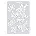 ZTY66 Plastic Flowe and Butterfly Stencils Templates Set for DIY Painting and Crafts, Set of 3 (A)