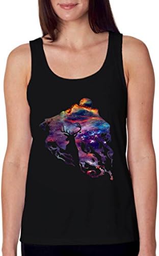 Tank Top For Woman Expecto Patronum Spell Magical Space Harry Potter Black Size S