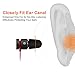 12Pcs Replacement Eartips- RIYO Premium Memory Foam Earphone Earbuds Tips Noise Reducing Earbud Tips for 5mm-7mm in-Ear Headphones Nozzle (Small, Black)