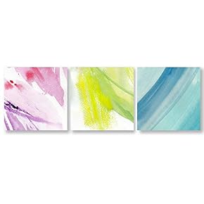 Abstract Color Home Artwork for Living Room Bedroom x3 Panels