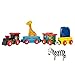 Magnetic Train Toy Wooden Animal Learning Train Set with 4 Trains 3 Wooden Animals for Boys and Girls Toddlers by Hey! Play!