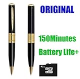 Qmate@ Mini HD Spy Camera Cam Pen Hidden Video Camera Recorder DV DVR w/ 8gb Card Support Micro Sd Card 4GB 8GB 16GB Long Battery Life