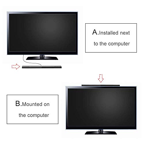 Maliralt Wii Sensor Bar with USB Wired, LP05 Wired Receiver Infrared Sensor Bar Motion Sensor Inductor by USB Wired Cable with Stand for Nintendo Wii/Wii U Console
