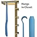 Job Site Long Handle Shoe Horn Plastic Powder Blue 30 in 77 Cm
