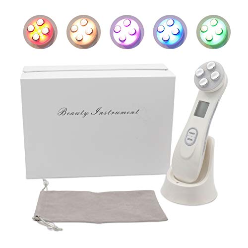 Derma Wand Massage Machineâ€“Electric Skin Care Tools, Firming, Cleansing, Tightening, Toning, Anti-Aging LED Light Therapy Micro-Vibration Radio Frequency Facial Radio Trequency Skin Tightening Device