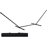 SUPERJARE 12 FT Hammock Stand Only, 450 lbs Capacity Heavy Duty Steel Hammock Stand, Portable Carrying Bag, 2 Person, Rust-Re