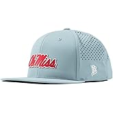 Branded Bills Officially Licensed x Mississippi Old Miss Rebels Flat Performance Collection Ole Miss Crimson Script PVC