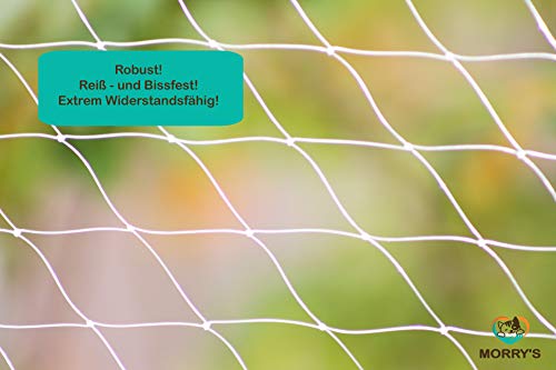 Morry's Katzennetz Transparent für Balkon & Fenster| 8x3m Sicherheitsnetz inkl. Befestigungsmaterial – Bild 6