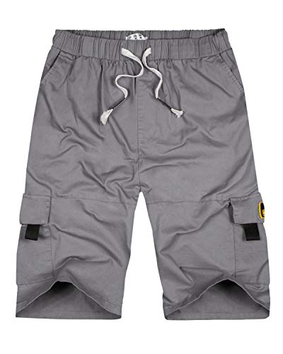 elastic band cargo shorts