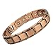 Copper Compression Elegant Luxury Copper Bracelet for Arthritis - 99.9% Pure Copper Magnetic Therapy 18 Magnet Link Bracelet for Men + Women. Therapeutic Bracelets for Carpal Tunnel Arthritis, Golf