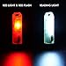 RovyVon A5 Nichia LED Mini Flashlight, 350 Lumens, Aurora Fluorescent Green Shell, High CRI with Reading Light & Red Signal Light for Keychain EDC Utility (A5: Red Flash)