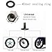 choolo Tire Air Valve Caps Stem Cover Universal Fits All Cars Trucks SUV Bike & Bicycle Motorcycle & Car Tire Valve Stem Caps for BMW(Silver)