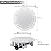 Pyle Pair 8″ Bluetooth Flush Mount in-Wall in-Ceiling 2-Way Universal Home Speaker System Spring Loaded Quick Connections Polypropylene Cone Polymer Tweeter Stereo Sound 250 Watts (PDICBT852RD)thumb 2