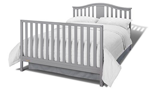 Graco Solano 4-in-1 Convertible Crib and Changer with Drawer, Pebble Gray