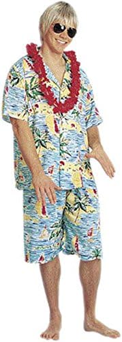 Men's Hawaiian Tourist Costume (One Size)