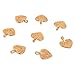 Bonayuanda Pack of 50 Gold Beads DIY Heart Charms Pendants Bracelet Necklace Jewelry Making Accessory