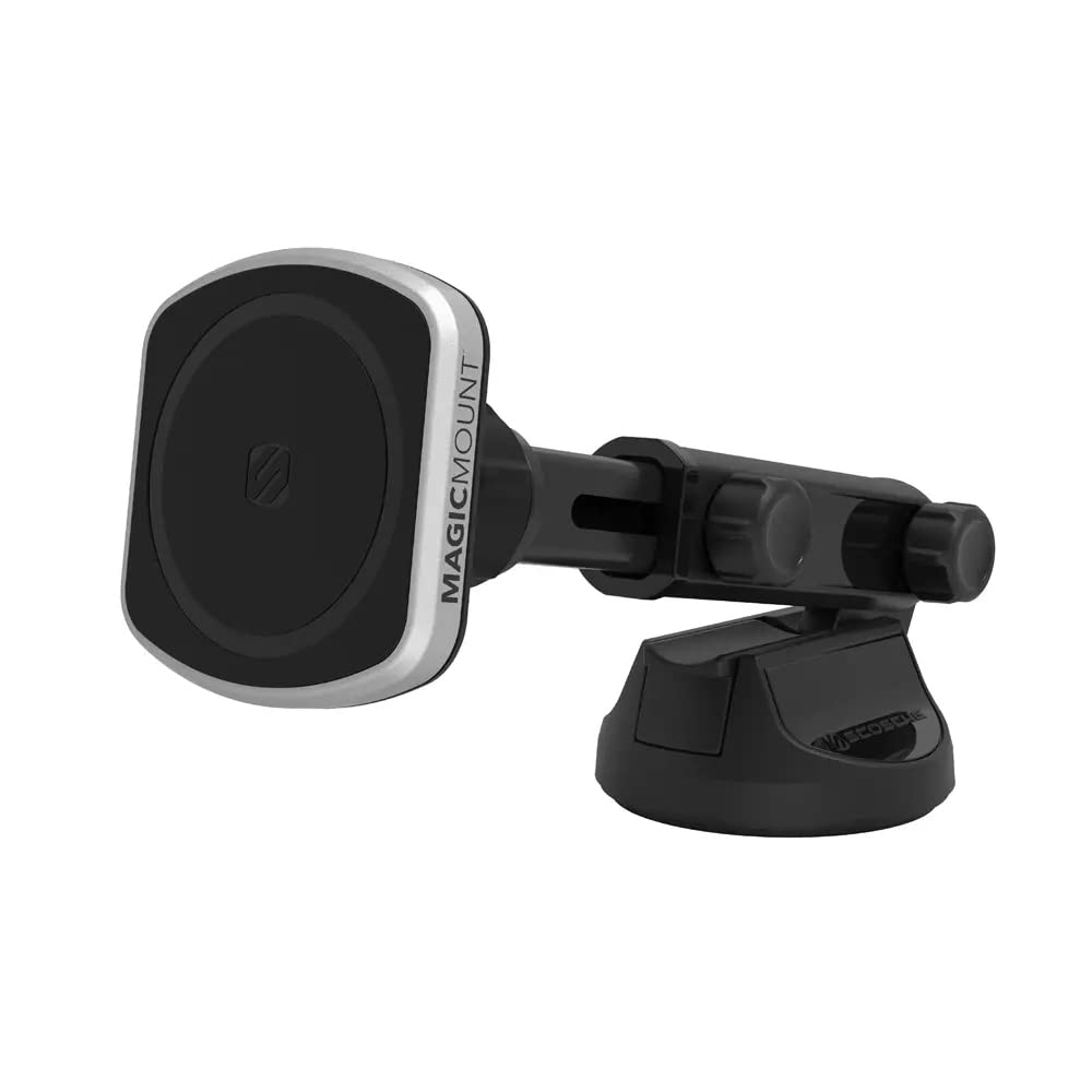 Photo 1 of Scosche MP2WDEX2-XTSP MagicMount Pro2 Magnetic Car Phone Holder Extendo Telescoping Windshield or Dashboard Mount with Suction Cup Compatible with MagSafe, iPhones, Galaxy, Pixel & All Smartphones