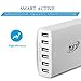 Key Power USB Wall Charger, 60 Watt 12A 6-Port Charging Station for Apple iPhone Xs/Max/XR/X/ 8/7 Plus, iPad Pro/Air Mini/Samsung Galaxy S9/S8/S7/S6 Edge and More