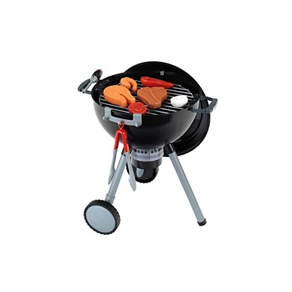 Theo Klein 9400-TK 9401 Weber Kugelgrill Premium mit Licht und Sound I Mit Kohlehaufen, Grillzange und vielem mehr I Inkl. Feuerzeug mit Magnetkopf zum Aktivieren des Kohlehaufens – Bild 5