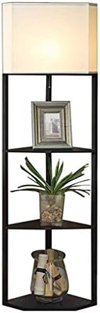 LILISHANGPU LIL black Corner shelf coffee table Chinese living room floor lamp, bedroom bedside lamp creative sofa lamp 158 * 35.5 * 35.5cm