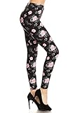Leggings Depot Ultra Soft Women's Popular Best Printed Fashion Leggings Set1 (First Bloom)