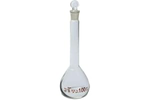 100ml Volumetric Flask, 3.3 Boro Glass, Class A, Ground Stopper, Karter Scientific 213W20 (Case of 6)