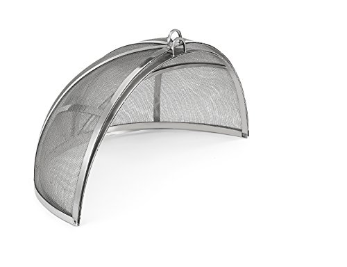 Good Directions 30" Stainless Steel Spark Screen for Fire Pit and Paver Pit, Hinged, Heavy Duty, Easy Access